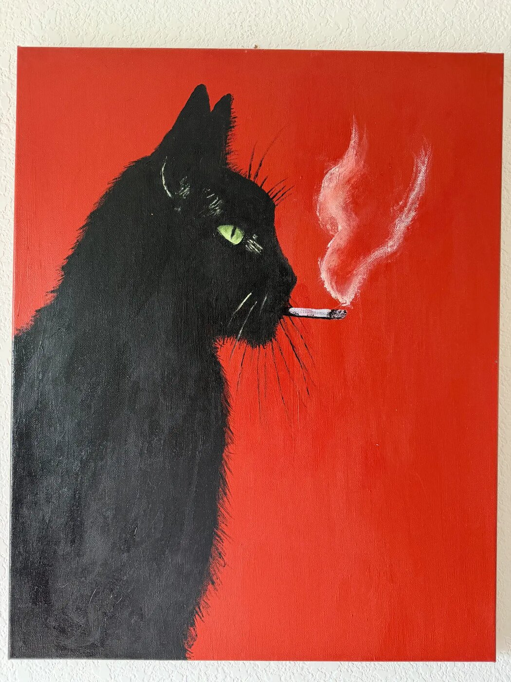 Red Room — Acrylic on canvas, 16" × 20"